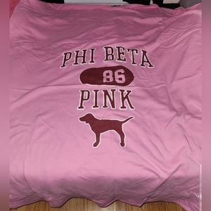 PINK Victoria ’s Secret PINK PHI Beta Vintage Blanket